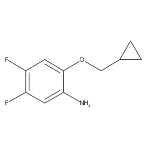 2-(Cyclopropylmethoxy)-4,5-difluoroaniline Structure