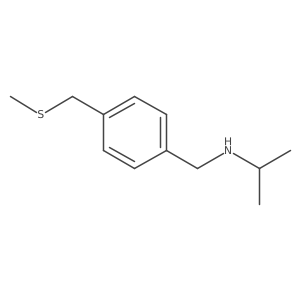 ({4-[(Methylsulfanyl)methyl]phenyl}methyl)(propan-2-yl)amine Structure