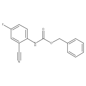benzyl N-(2-cyano-4-fluorophenyl)carbamate Structure
