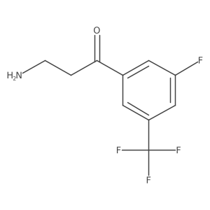 3-Amino-1-[3-fluoro-5-(trifluoromethyl)phenyl]propan-1-one Structure
