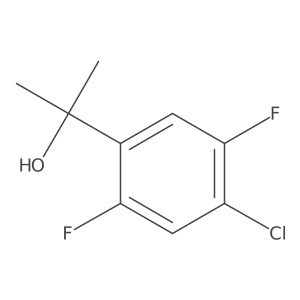 2-(4-Chloro-2,5-difluorophenyl)propan-2-ol结构式