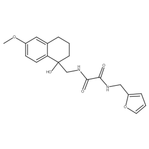 N1-(furan-2-ylmethyl)-N2-((1-hydroxy-6-methoxy-1,2,3,4-tetrahydronaphthalen-1-yl)methyl)oxalamide结构式