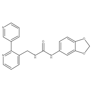 3-(2H-1,3-benzodioxol-5-yl)-1-({[2,3'-bipyridine]-3-yl}methyl)urea Structure