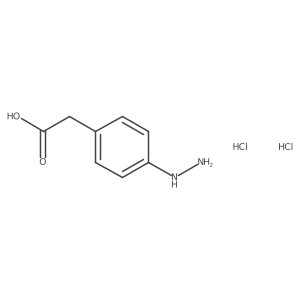 2-(4-Hydrazinylphenyl)acetic acid dihydrochloride Structure