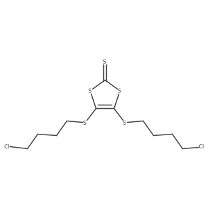 4,5-Bis(4-chlorobutylsulfanyl)-1,3-dithiole-2-thione Structure