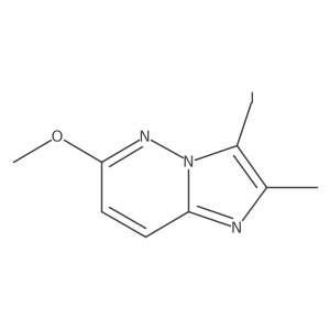 3-Iodo-6-methoxy-2-methylimidazo[1,2-b]pyridazine Structure