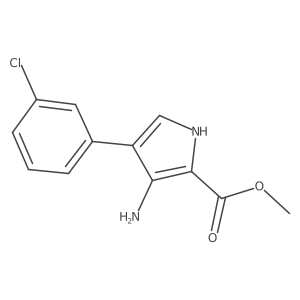 methyl 3-amino-4-(3-chlorophenyl)-1H-pyrrole-2-carboxylate Structure