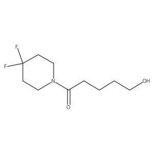 1-(4,4-Difluoropiperidin-1-yl)-5-hydroxypentan-1-one结构式