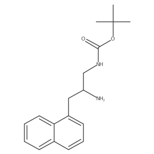 tert-butyl N-[2-amino-3-(naphthalen-1-yl)propyl]carbamate Structure