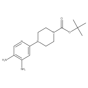 Tert-butyl 4-(4,5-diaminopyridin-2-yl)piperazine-1-carboxylate Structure