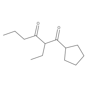 1-Cyclopentyl-2-ethylhexane-1,3-dione Structure