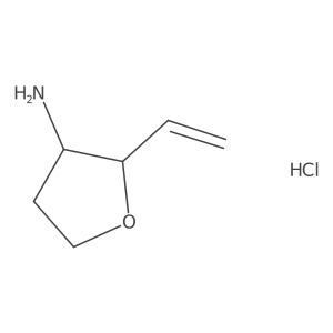 (2S,3R)-2-Vinyltetrahydrofuran-3-amine hydrochloride结构式