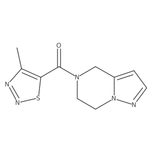 (6,7-dihydropyrazolo[1,5-a]pyrazin-5(4H)-yl)(4-methyl-1,2,3-thiadiazol-5-yl)methanone Structure