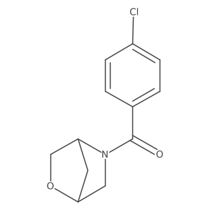 2-Oxa-5-azabicyclo[2.2.1]heptan-5-yl(4-chlorophenyl)methanone Structure