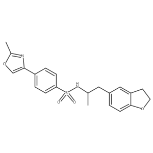 N-(1-(2,3-dihydrobenzofuran-5-yl)propan-2-yl)-4-(2-methyloxazol-4-yl)benzenesulfonamide Structure