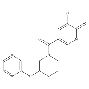 (5-Chloro-6-hydroxypyridin-3-yl)(3-(pyrazin-2-yloxy)piperidin-1-yl)methanone结构式