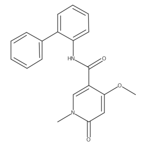 N-([1,1'-biphenyl]-2-yl)-4-methoxy-1-methyl-6-oxo-1,6-dihydropyridine-3-carboxamide Structure