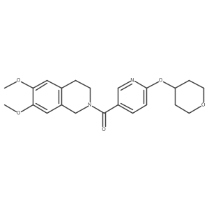 (6,7-dimethoxy-3,4-dihydroisoquinolin-2(1H)-yl)(6-((tetrahydro-2H-pyran-4-yl)oxy)pyridin-3-yl)methanone Structure