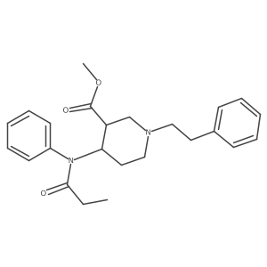 trans-3-Carbomethoxy fentanyl结构式
