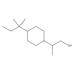 2-[4-(2-Methylbutan-2-yl)cyclohexyl]propan-1-ol结构式