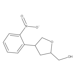 [(2R,4R)-4-(2-Nitrophenyl)oxolan-2-yl]methanol Structure