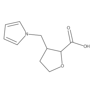 Rac-(2R,3R)-3-[(1H-pyrrol-1-yl)methyl]oxolane-2-carboxylic acid结构式