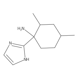 1-(1H-Imidazol-2-yl)-2,4-dimethylcyclohexan-1-amine Structure