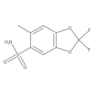 6-Methyl-2,2-difluoro-1,3-benzodioxole-4-sulfonamide Structure