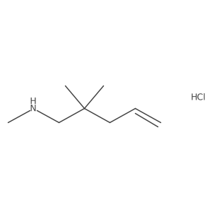 (2,2-Dimethylpent-4-en-1-yl)(methyl)amine hydrochloride Structure