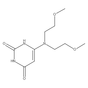 6-(bis(2-methoxyethyl)amino)pyrimidine-2,4(1H,3H)-dione Structure