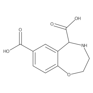 2,3,4,5-Tetrahydro-1,4-benzoxazepine-5,7-dicarboxylic acid Structure