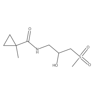 N-(2-hydroxy-3-methanesulfonylpropyl)-1-methylcyclopropane-1-carboxamide Structure