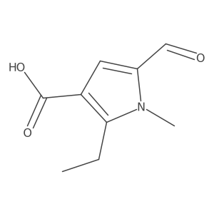 2-ethyl-5-formyl-1-methyl-1H-pyrrole-3-carboxylic acid结构式