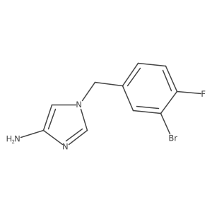 1-[(3-bromo-4-fluorophenyl)methyl]-1H-imidazol-4-amine Structure