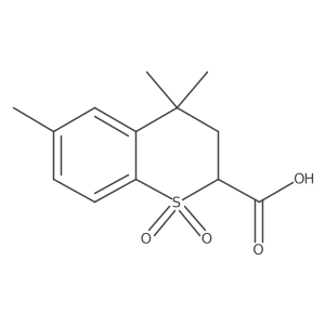 4,4,6-trimethyl-1,1-dioxo-3,4-dihydro-2H-1lambda6-benzothiopyran-2-carboxylic acid Structure