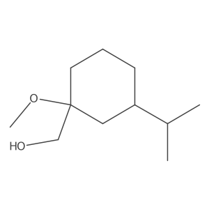 [1-Methoxy-3-(propan-2-yl)cyclohexyl]methanol结构式