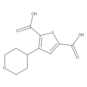 3-(Oxan-4-yl)thiophene-2,5-dicarboxylic acid Structure
