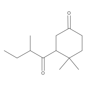 4,4-Dimethyl-3-(2-methylbutanoyl)cyclohexan-1-one结构式