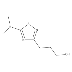 3-[5-(Dimethylamino)-1,2,4-thiadiazol-3-yl]propan-1-ol Structure