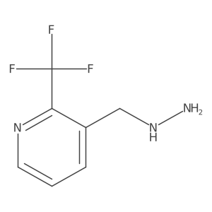 3-(Hydrazinylmethyl)-2-(trifluoromethyl)pyridine Structure
