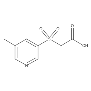 2-[(5-Methylpyridin-3-yl)sulfonyl]acetic acid结构式
