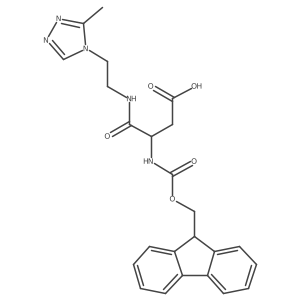 3-({[(9H-fluoren-9-yl)methoxy]carbonyl}amino)-3-{[2-(3-methyl-4H-1,2,4-triazol-4-yl)ethyl]carbamoyl}propanoic acid Structure