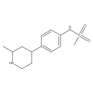 N-[4-(2-methylpiperidin-4-yl)phenyl]methanesulfonamide结构式