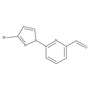 6-(3-bromo-1H-pyrazol-1-yl)pyridine-2-carbaldehyde结构式