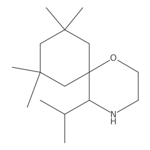 8,8,10,10-Tetramethyl-5-(propan-2-yl)-1-oxa-4-azaspiro[5.5]undecane结构式
