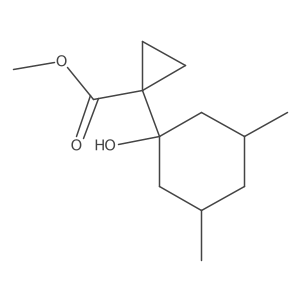 Methyl 1-(1-hydroxy-3,5-dimethylcyclohexyl)cyclopropane-1-carboxylate结构式