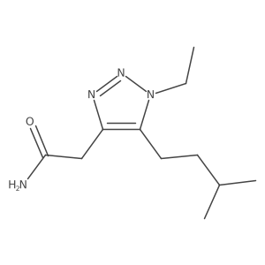 2-[1-ethyl-5-(3-methylbutyl)-1H-1,2,3-triazol-4-yl]acetamide结构式