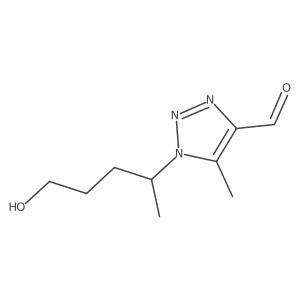 1-(5-hydroxypentan-2-yl)-5-methyl-1H-1,2,3-triazole-4-carbaldehyde结构式
