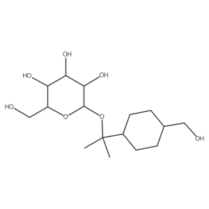 1-[trans-4-(Hydroxymethyl)cyclohexyl]-1-methylethyl I(2)-D-glucopyranoside Structure