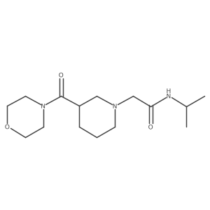 2-[3-(morpholine-4-carbonyl)piperidin-1-yl]-N-(propan-2-yl)acetamide Structure